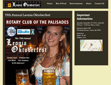 Tablet Screenshot of leoniaoktoberfest.com